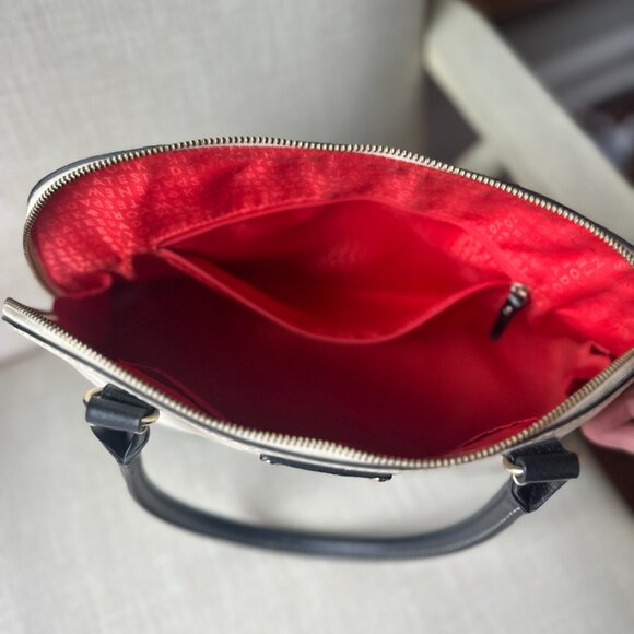 Kate Spade Rachelle Berkeley Lane Tote Large Handbag Cream & Black - Picture 6 of 10